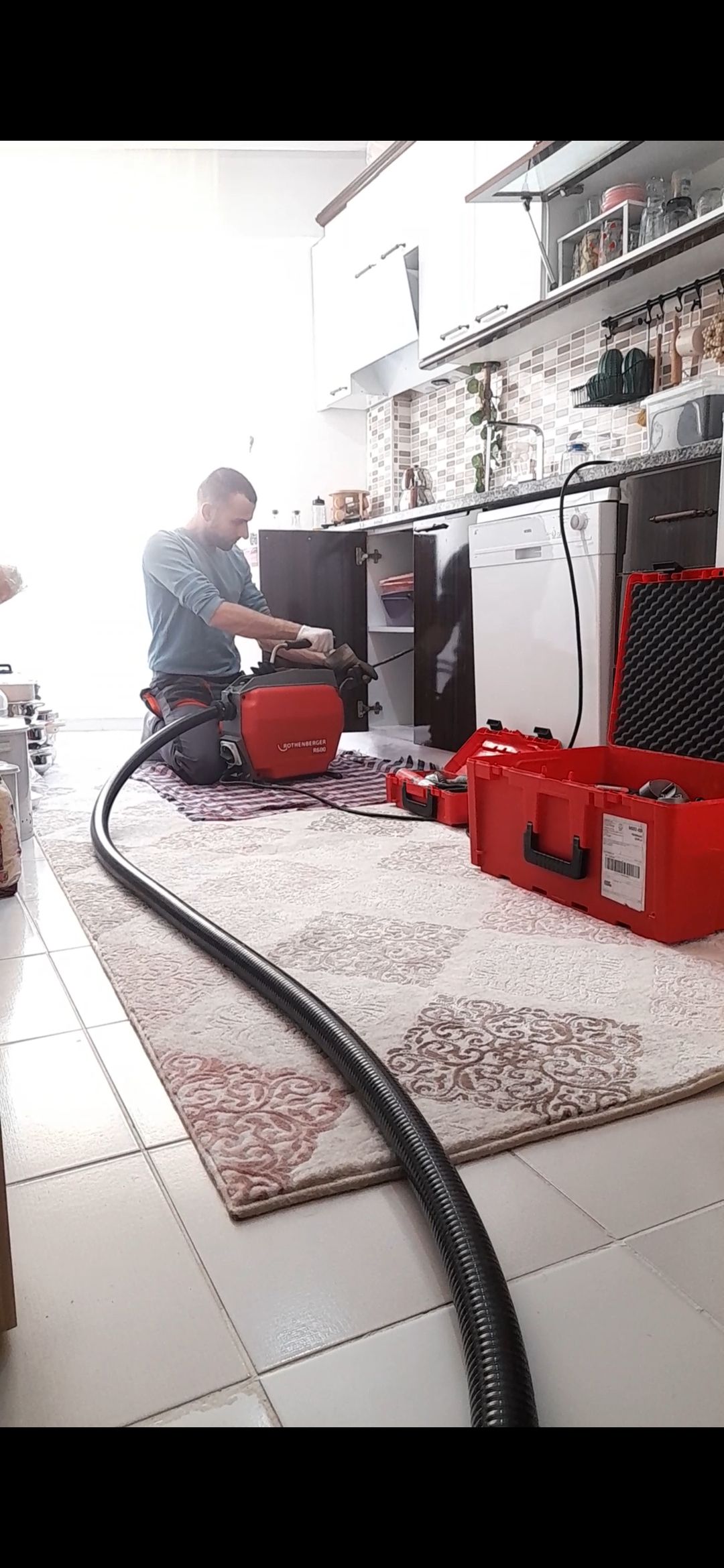 Mutfak gider açma uygulama görseli